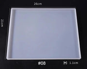 Fruit Tray Coaster Moulds Geode Agate Tray Serving Board Moulds – view 7