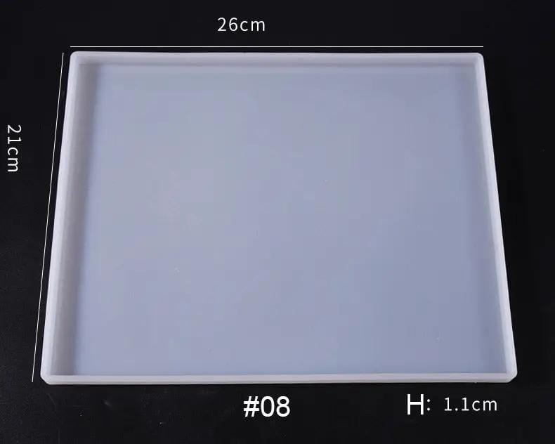Fruit Tray Coaster Moulds Geode Agate Tray Serving Board Moulds – view 7