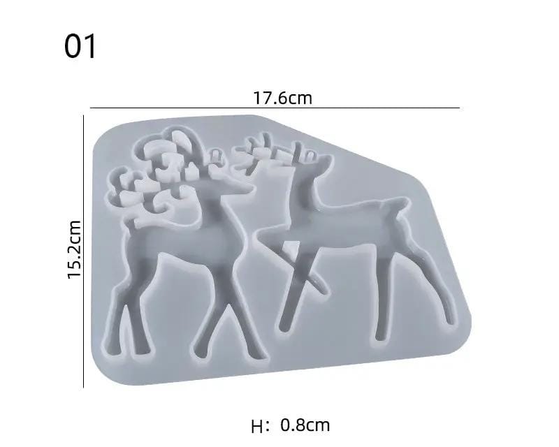 Resin Art NZ Moulds Christmas Moulds -  Elk Christmas Moulds -  Elk | NZ
