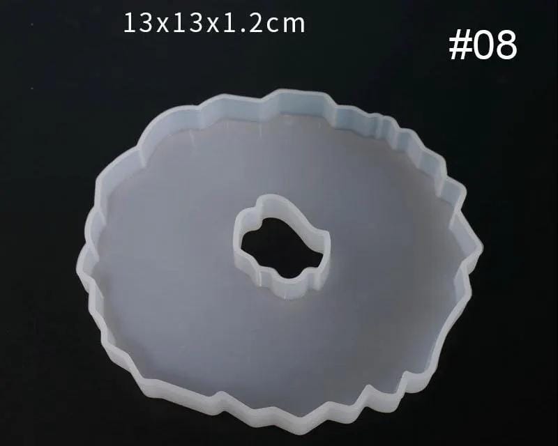 Resin Art NZ Moulds Irregular Coaster Moulds - 06 with hole Irregular Coaster Moulds - 06 with hole | NZ
