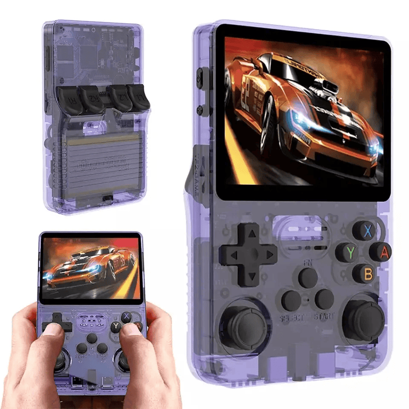 Handheld Game Console with Game Card - Purple – view 1