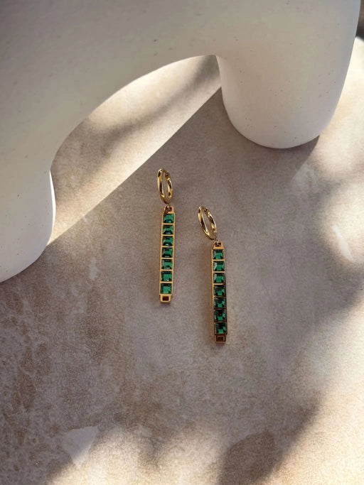 Tahana Jewellery Earrings Tāhū Kākāriki Gold Earrings Tāhū Kākāriki Gold Earrings
