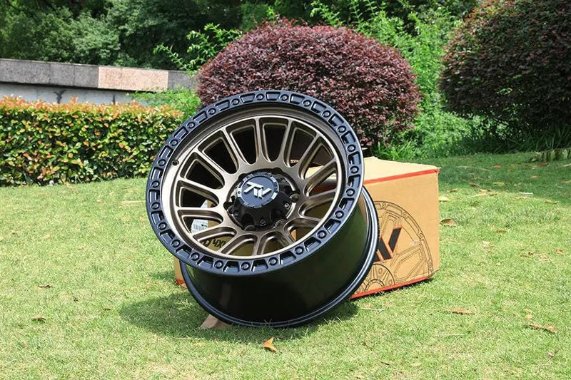 TW Rotor Bronze Wheel Matte Bronze Face Black Lip For 4x4s – view 2