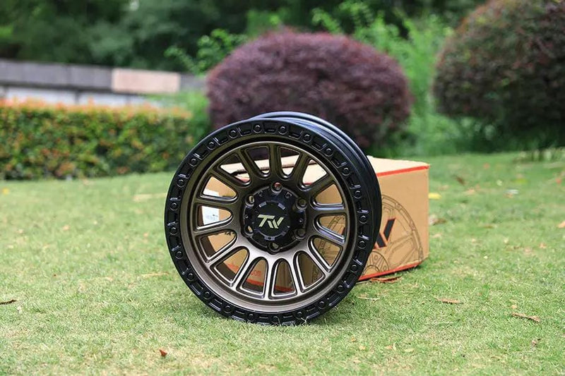 TW Rotor Bronze Wheel Matte Bronze Face Black Lip For 4x4s – view 3