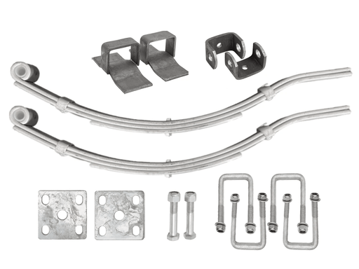 Trojan Multi Leaf Spring Kits Short Series 1250kg Heavy Duty Trailer Suspension With Hardware And Dacromet Coating – view 2
