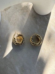 Tahana Jewellery Earrings Tāwhirowhiro Gold Earrings Tāwhirowhiro Gold Earrings