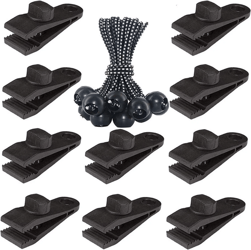 salelink.co.nz Unbranded Tarp Clips Camping Tent Clamps Tarp Clips Camping Tent Clamps | Action Outdoors NZ