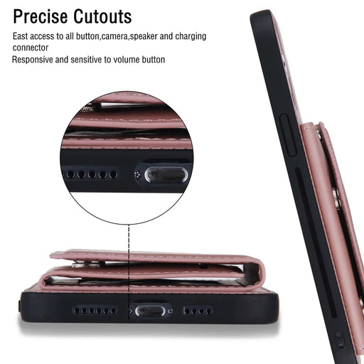 salelink.co.nz Unbranded iPhone 15 Case iPhone 15 Case - Wallet Leather Magnetic (PR8507) | Action Outdoors NZ