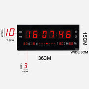 36CM Large LED Wall Desk Clock With Calendar Temperature – view 2