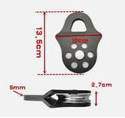 Snatch Block Pulley 6 Ton Load Capacity for Towing and Lifting – view 2