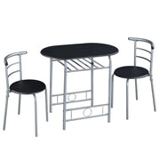Yaheetech Modern Round Dining Table Set for 2 Dining Chairs Modern Round Dining Table Set for 2 Dining Chairs