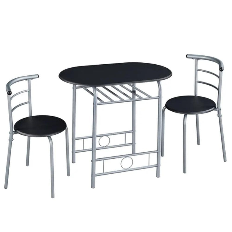 Yaheetech Modern Round Dining Table Set for 2 Dining Chairs Modern Round Dining Table Set for 2 Dining Chairs