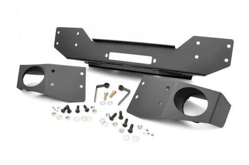 Hybrid Stubby Winch Bumper with fog mounts 07-17 JK Wrangler – view 1
