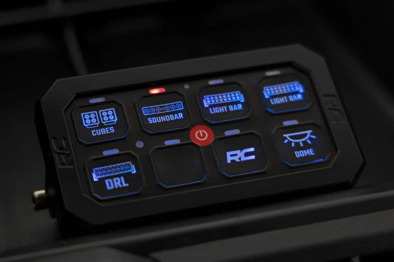 Bluetooth 8 Gang Switch Panel RGB Backlit Buttons Multifunction Modes – view 2