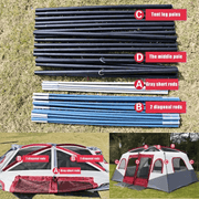 Camping Tent 420x305x210cm - Blue/Grey/White – view 3