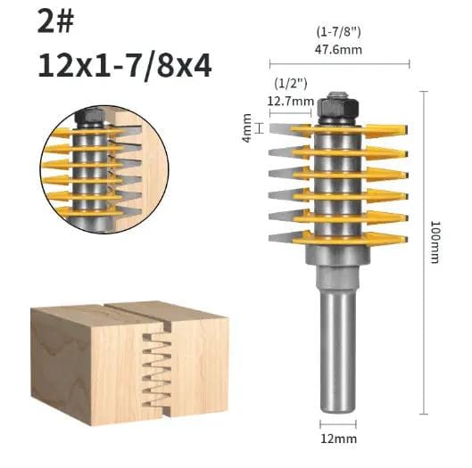 12mm Shank Finger Joint Router Bit Woodworking Cutter – view 2