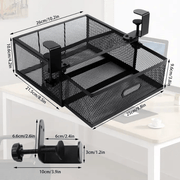 salelink.co.nz Unbranded Metal Under Desk Drawer Organizer Metal Under Desk Drawer Organizer | Action Outdoors NZ