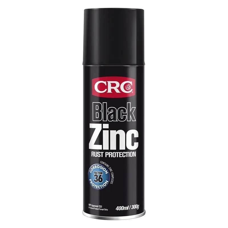 CRC Corrosion Prevention Compound CRC Coloured Zinc 400ml - Black 2089 CRC Black Coloured Zinc 400ml Superior Rust Protection