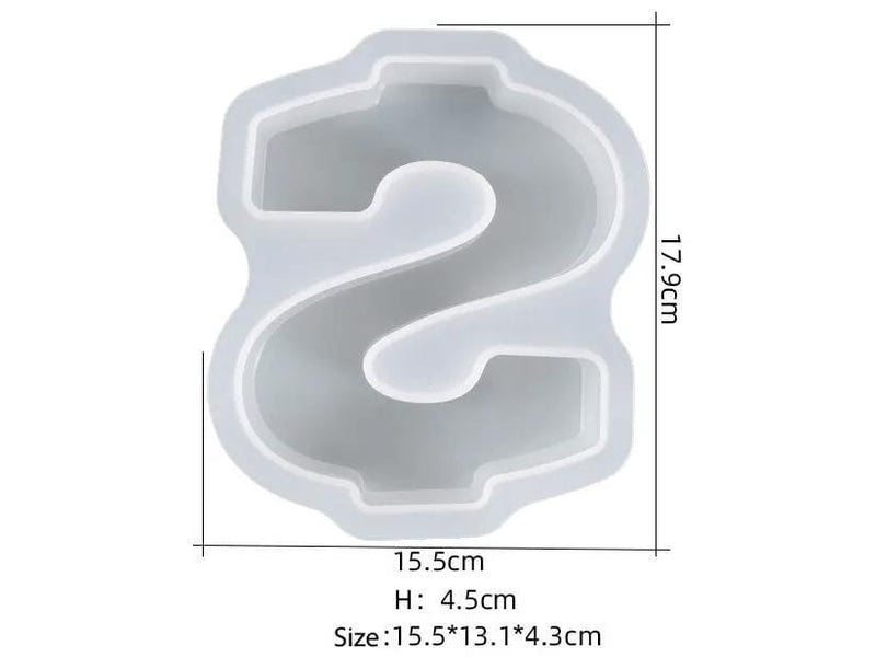 Resin Art NZ Moulds Number Moulds - Individual - Super Large Number Moulds - Individual - Super Large | NZ