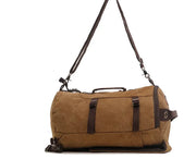 50L Canvas Hiking Backpack - Retro Style Travel Rucksack with Leather Accents | Men's Outdoor Pack – view 2