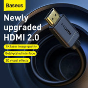 salelink.co.nz Unbranded Baseus 4K HDMI To HDMI Cable 1m Baseus 4K HDMI To HDMI Cable 1m | Action Outdoors NZ
