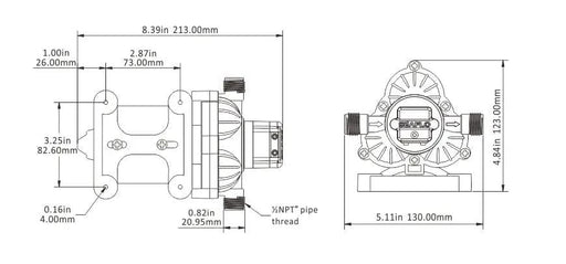 salelink.co.nz Unbranded 12V Seaflo Diaphragm Water Pump 12V Seaflo Diaphragm Water Pump | Action Outdoors NZ