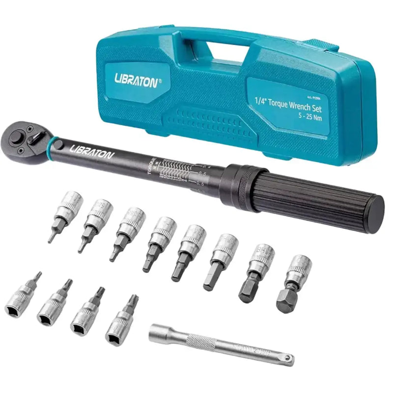 Habicare HBC 1/4″ Bike Torque Wrench Set (5–25 Nm) 1/4″ Bike Torque Wrench Set (5–25 Nm)