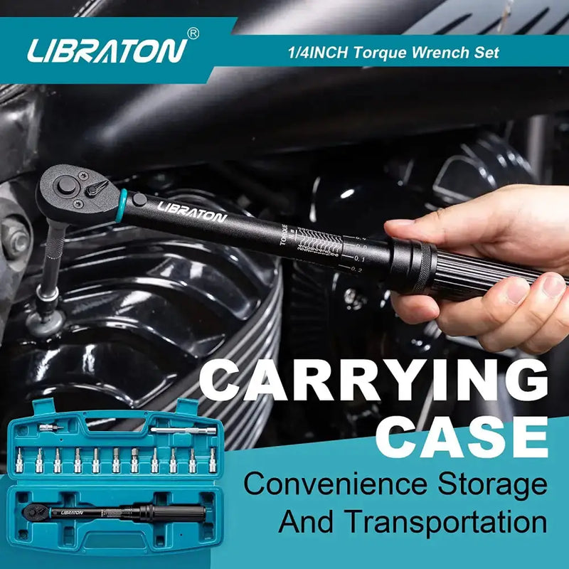 Habicare HBC 1/4″ Bike Torque Wrench Set (5–25 Nm) 1/4″ Bike Torque Wrench Set (5–25 Nm)