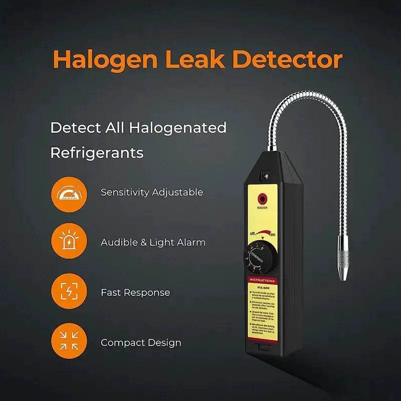Habicare HBC WJL-6000 Freon / Halogen Leak Detector WJL-6000 Halogen Freon Leak Detector for AC & Gas