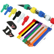 Habicare 10–1000PCS Nylon T-Type Hook & Loop Cable Ties 12x200mm Reusable Adjustable Wire Organizers 10–1000PCS Nylon T-Type Hook & Loop Cable Ties 12x200mm Reusable Adjustable Wire Organizers