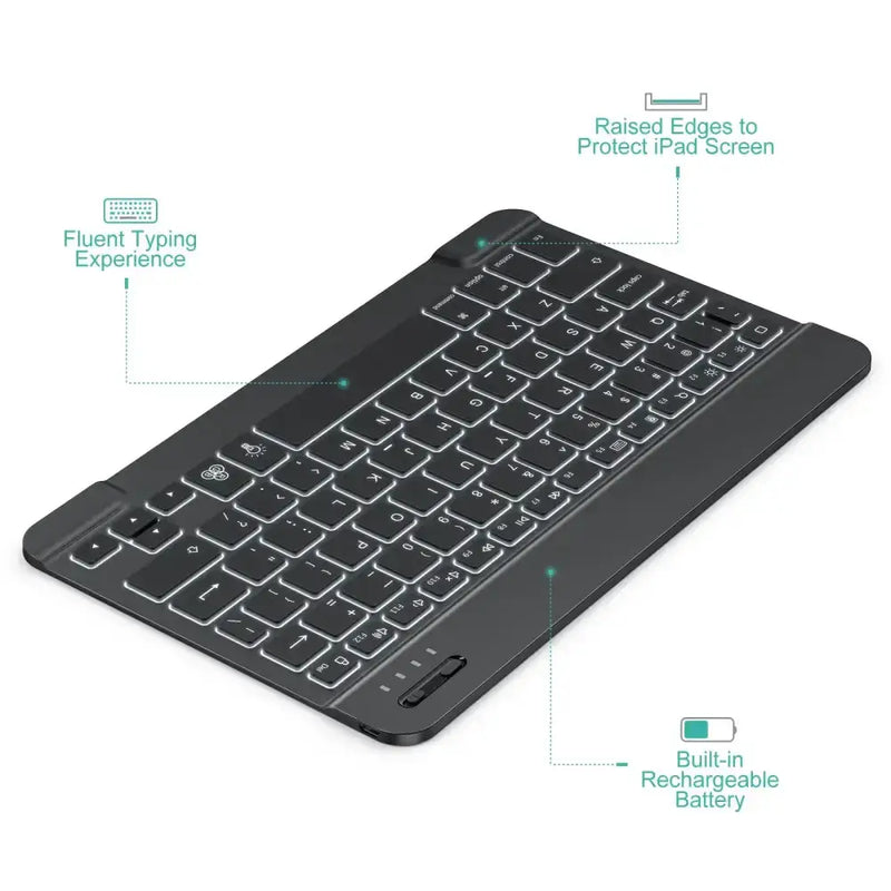 Backlit Bluetooth Keyboard & Mouse Set for iOS, Android & Windows Devices – view 9
