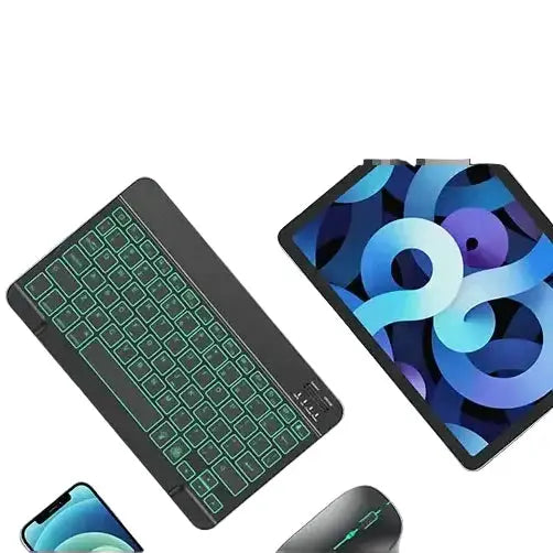 Backlit Bluetooth Keyboard & Mouse Set for iOS, Android & Windows Devices – view 7