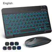 Backlit Bluetooth Keyboard & Mouse Set for iOS, Android & Windows Devices – view 15