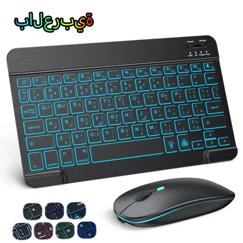 Backlit Bluetooth Keyboard & Mouse Set for iOS, Android & Windows Devices – view 18
