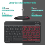 Backlit Bluetooth Keyboard & Mouse Set for iOS, Android & Windows Devices – view 3