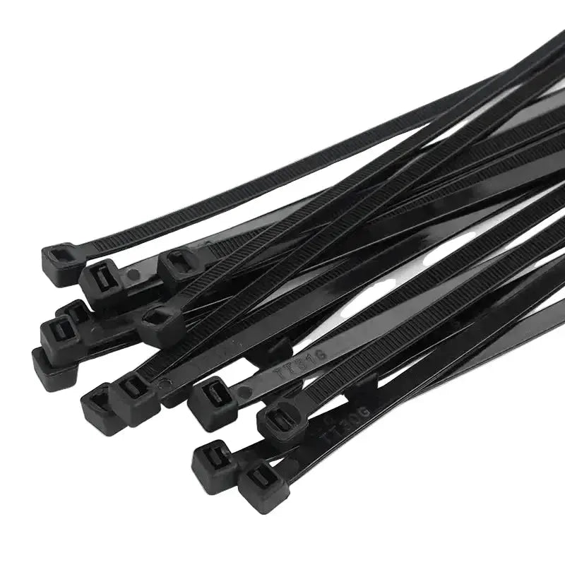 Habicare 100PCS Self-Locking Nylon Cable Ties Black 100PCS Self-Locking Nylon Cable Ties Black