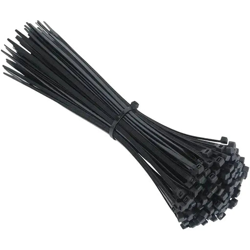 Habicare 100PCS Self-Locking Nylon Cable Ties Black 100PCS Self-Locking Nylon Cable Ties Black