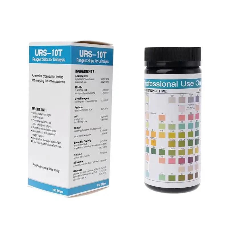 100 Strips URS-10T Urinalysis Reagent Strips - 10 Parameters – view 1