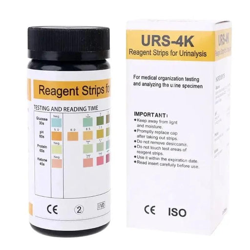 100 Strips URS-4K Urinalysis Reagent Strips - 4 Parameters – view 1