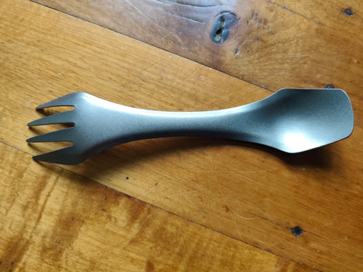 Titanium 3-in-1 Camping Utensil - NZ Stock | Ultralight Spork with Knife Edge – view 2