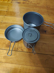 Titanium Camping Cookware Set - Ultralight Pot & Pan | Premium Backpacking Gear – view 6