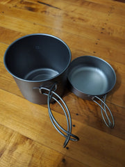 Titanium Camping Cookware Set - Ultralight Pot & Pan | Premium Backpacking Gear – view 5