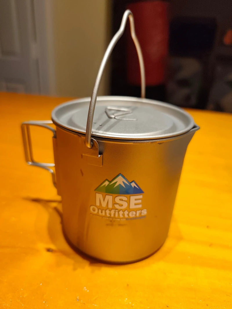 MSE Outfitters Titanium Pot 750ml | Ultralight Camp Cookware – view 3