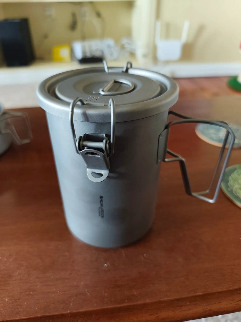 Snow Rock Titanium Couples Mountaineering Cook System - Ultralight Pure Titanium | Camping Cookware – view 8