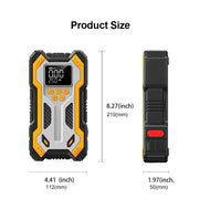 12V 10000mAh Multi-Function Car Jump Starter with Air Compressor & Wireless Power Bank – view 12