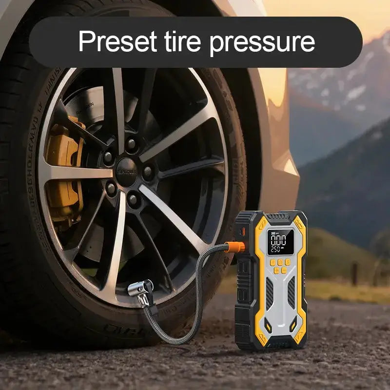 12V 10000mAh Multi-Function Car Jump Starter with Air Compressor & Wireless Power Bank – view 3