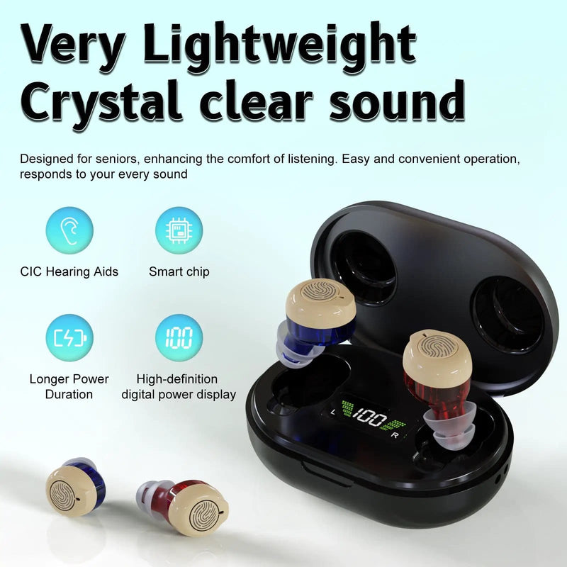 salelink.co.nz Unbranded Rechargeable Hearing Aids Rechargeable Hearing Aids (PR9130) | Action Outdoors NZ