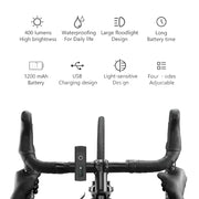 Habicare 1000-Lumen Rechargeable Front & Rear Cycling Light Set 1000-Lumen Rechargeable Front & Rear Cycling Light Set