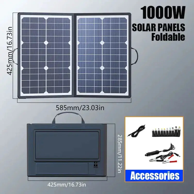 Habicare 1000W Foldable Solar Panel Kit 1000W Foldable Solar Panel Kit
