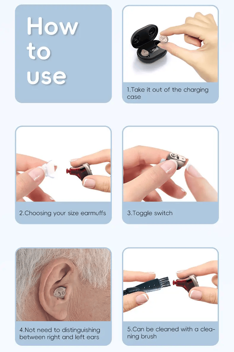 salelink.co.nz Unbranded Rechargeable Hearing Aids Rechargeable Hearing Aids (PR9130) | Action Outdoors NZ